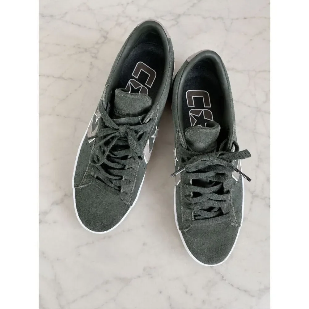 Converse CONS One Star Pro Suede Sneakers Olive Green White Men’s 8 Women’s 9.5 - Picture 4 of 7